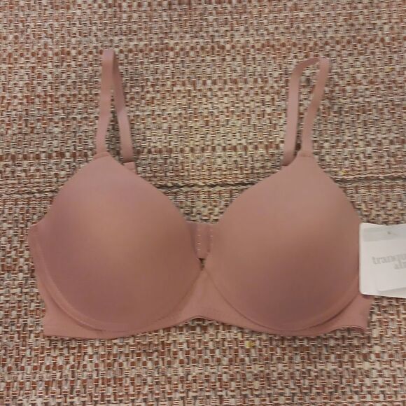 New 34B T-Shirt Bra By Tranquility & True Dark Pink New With Tags - Picture 1 of 4